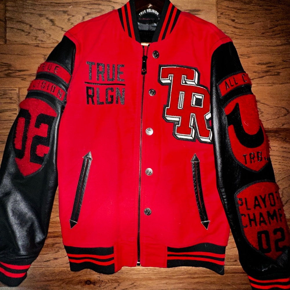 True Religion NWOT Vintage Varsity Jacket